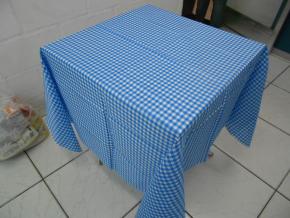 TOALHA COBRE MANCHA XADREZ AZUL